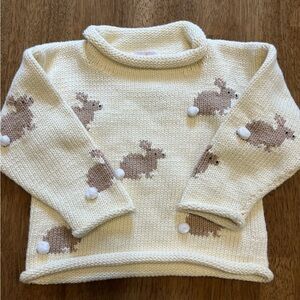 Red Wagon Bunny Sweater
